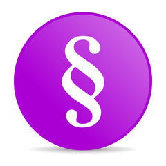 paragraph violet circle web glossy icon