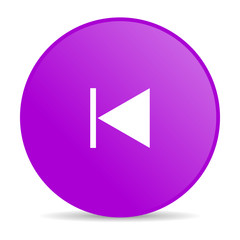 prev violet circle web glossy icon
