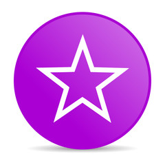 star violet circle web glossy icon