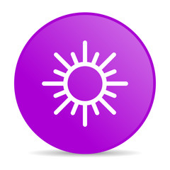 sun violet circle web glossy icon