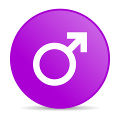 sex violet circle web glossy icon