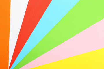 colorful paper sheets