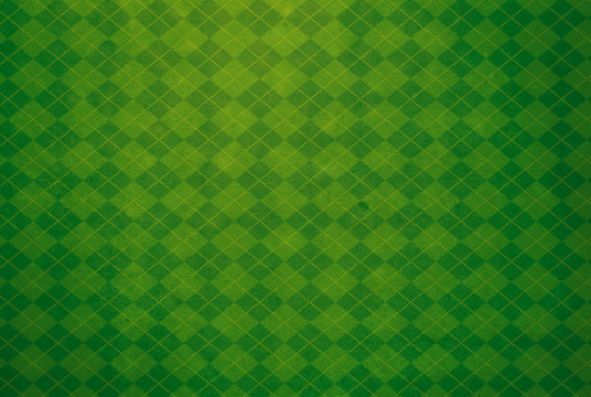 Green Argyle Textured Background