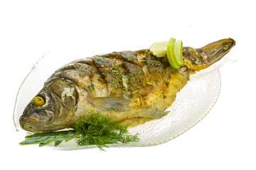 Grilled carp