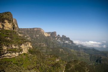 Fototapeta na wymiar krajobraz w SIMIEN parku narodowego, Etiopia