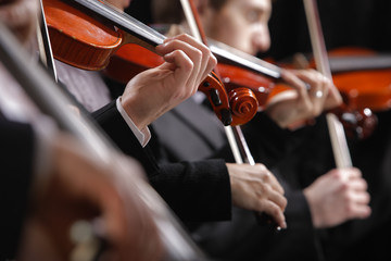 Classical music. Violinists in concert © stokkete