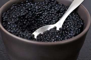 Les oeufs de lump noirs