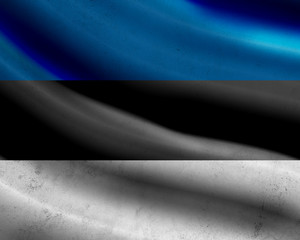 Grunge Estonia flag