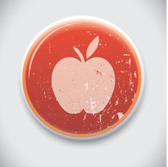 Apple -Vector button badge