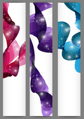 Fototapeta premium Set of three banners.