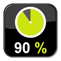 Button: 90% Prozent