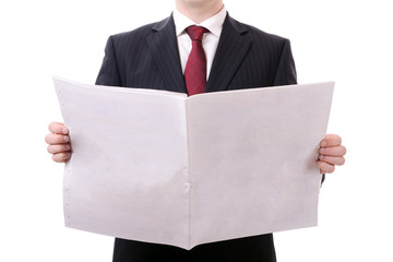 blank newspaper
