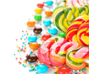 Fototapeta na wymiar Multi colored candy