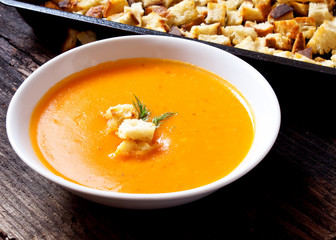 Soup with croutons