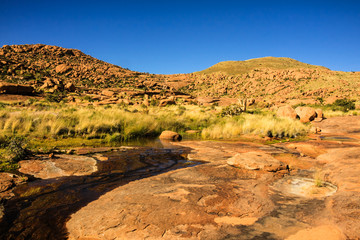 Obraz premium Wasserfalllfläche - Brandberg