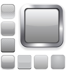 Square grey app icons.