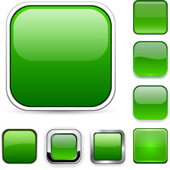 Square green app icons.