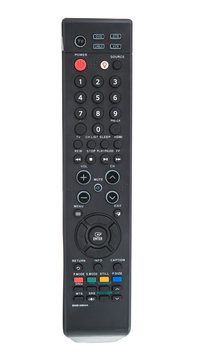 TV remote isolated