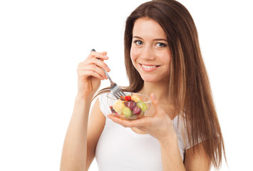 Eating fresh fruits