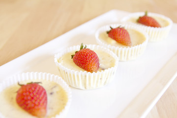 Chese Cake with Strawberry on top
