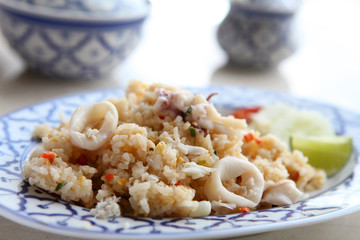 Thai Fried Rice with Seafood