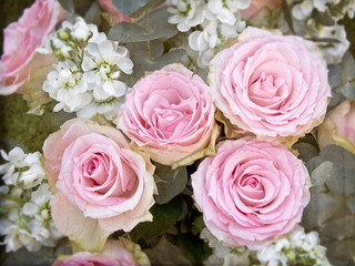 Bouquet de roses, style vintage