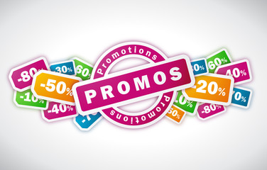 Promotions - Illustration vectorielle