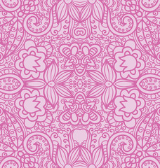 Floral Seamless Texture, pink