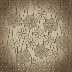 Meubelstickers Vintage flowers © grgroup
