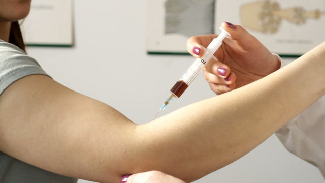 close up of injection