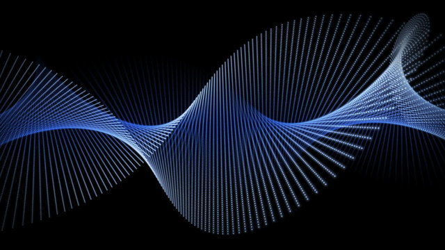 technology wave video animation with lights – loop HD