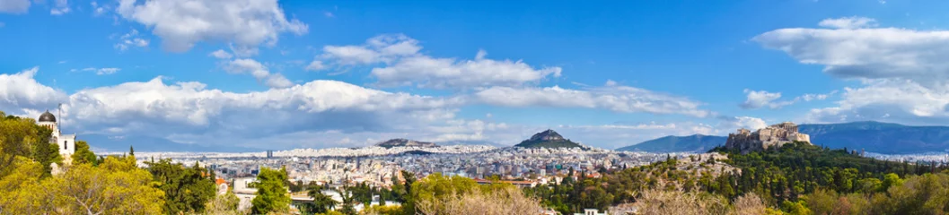 Poster Prachtig uitzicht over Athene, Griekenland © MF