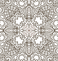 Floral Seamless Texture, gray