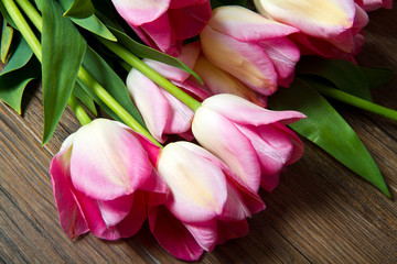 Obrazy na Szkle  bukiet tulipanów