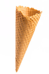 blank crispy ice cream cone