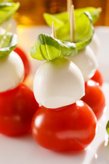 Tomato and mozzarella