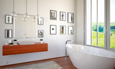 Fototapeta na wymiar Modern Bathroom