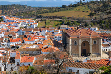 View of Aracena, a village of Huelva, Andalusia, Spain
