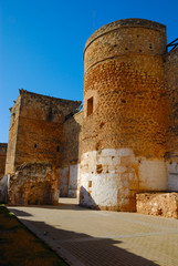 Tower of castle located in Niebla,  an Andalusian village, Spain