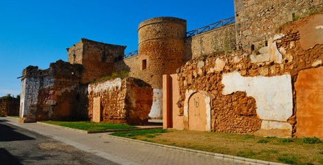 Medieval castle located in Niebla,   Spain