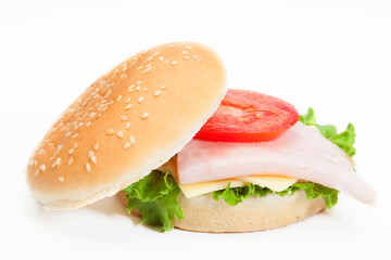Sandwich on plate