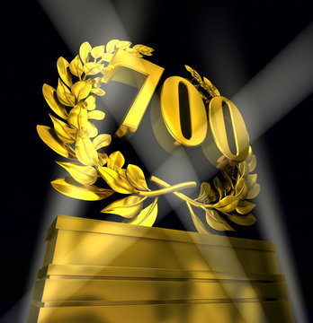 700 number laurel wreath