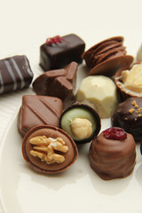 Decorated chocolates