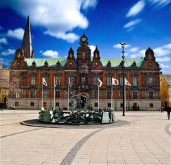 Obraz premium Ratusz w Malmö w Szwecji