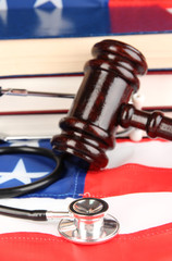 Concept of forensic medicine close up