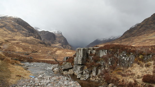 River Coe in Glen Coe Scotland