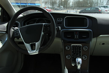 Fototapeta premium Modern car interior