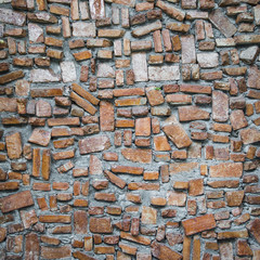Brick old wall texture or background