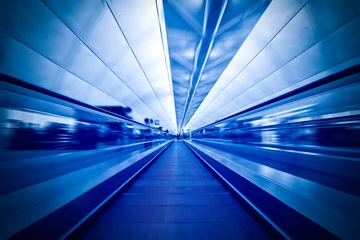 Poster de jardin Tunnel Escalator  © 孤飞的鹤