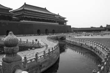 Inside of Forbidden City (B&W)
